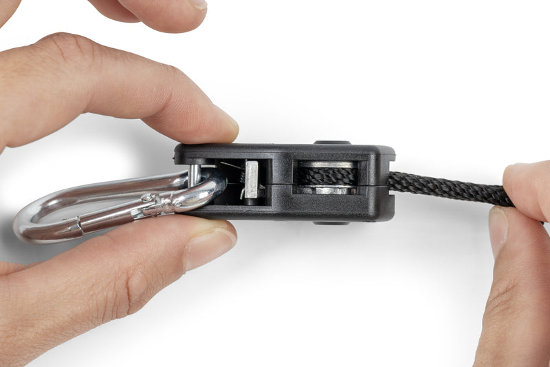 Reimo Tent Technology Jet Rope Schnellspannseil – 2 m, Ø 4 mm, Schwarz