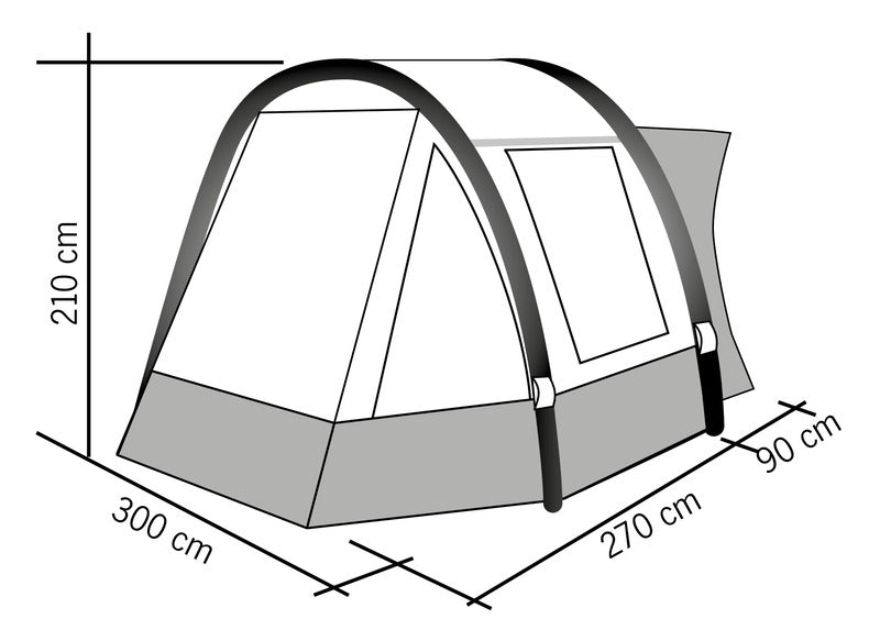 Reimo Tent Technology Aufblasbares Bus-Vorzelt TOUR EASY AIR