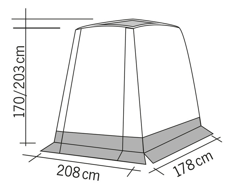 Reimo Tent Technology Heckzelt TRAPEZ für Minicamper