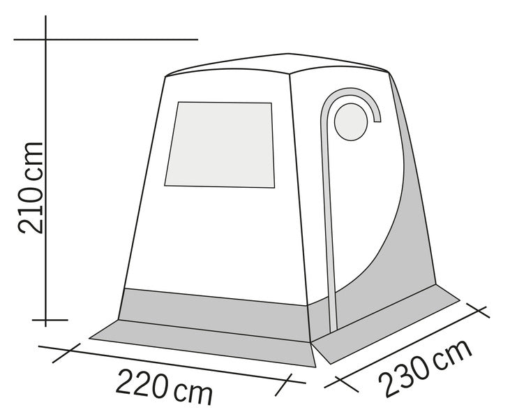 Reimo Tent Technology Heckzelt ohne Gestänge - Trapez Trafic