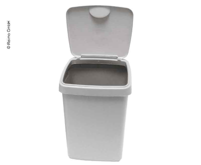 Sunware Klappdeckeleimer, 10 Liter, grau, 25x22x33 cm