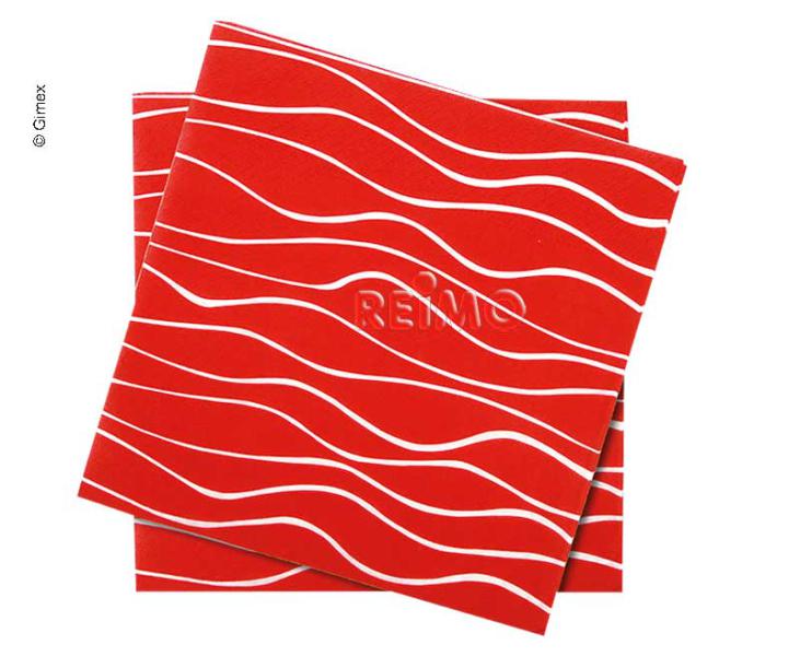 Gimex Servietten, rot, 165x165mm, 20 Stück