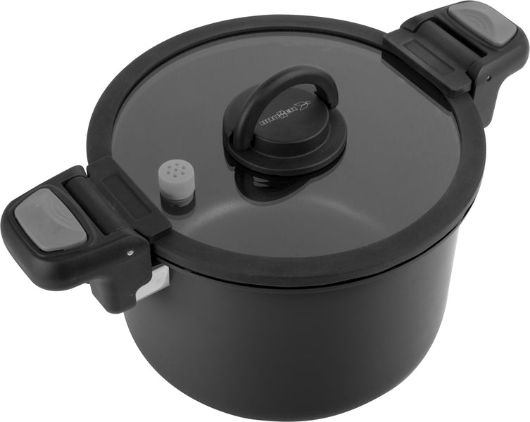 Brunner QUIKPOT Schnellkochtopf – 5 l, Aluminium, Schwarz