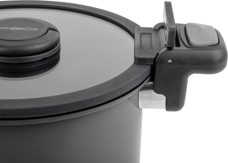 Brunner QUIKPOT Schnellkochtopf – 5 l, Aluminium, Schwarz