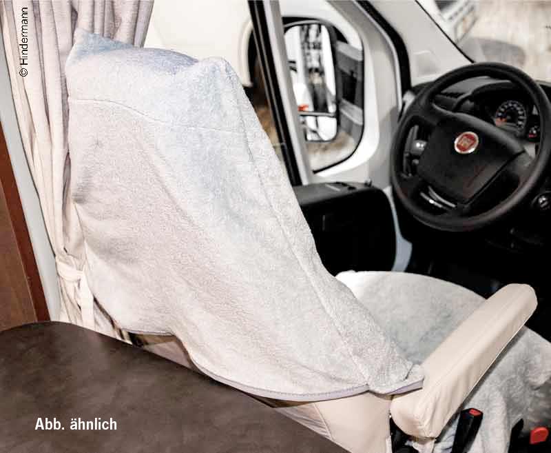 Hindermann Frottee-Schonbezug für Fahrzeugsitze universal, Anthrazit