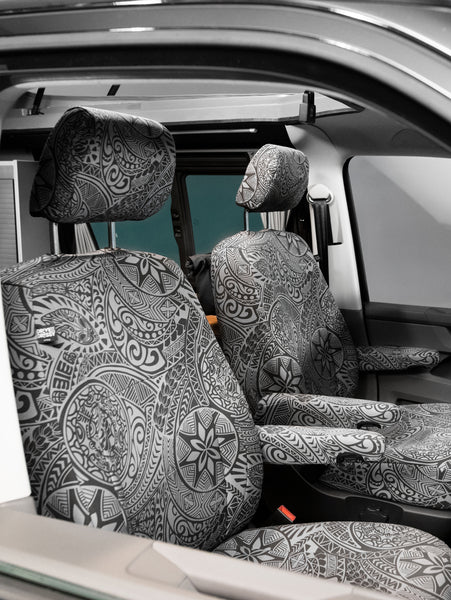 DriveDressy Sitzbezüge für Fiat Ducato ab 2014 / Jumper / Boxer – Fahrer und Beifahrer, Hawaii Dream