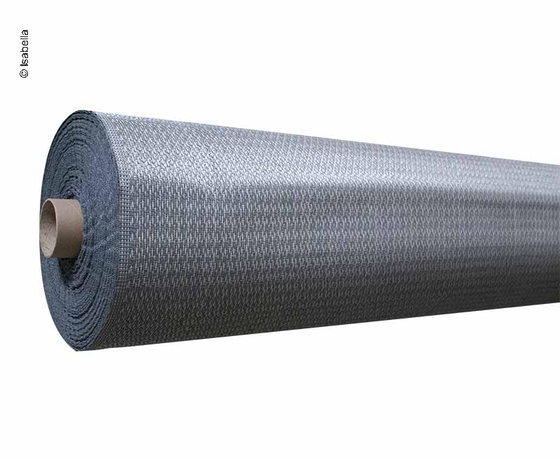 Isabella CARPET FLINT Vorzeltteppich – 50-m-Rolle, 3 m breit, Dunkelgrau