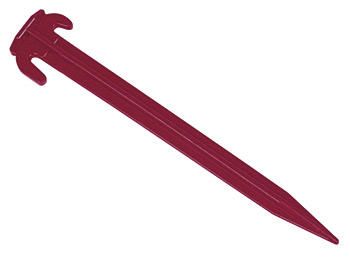 Umefa Kunststoff-Zeltheringe – 30 cm, Rot, 5 Stück