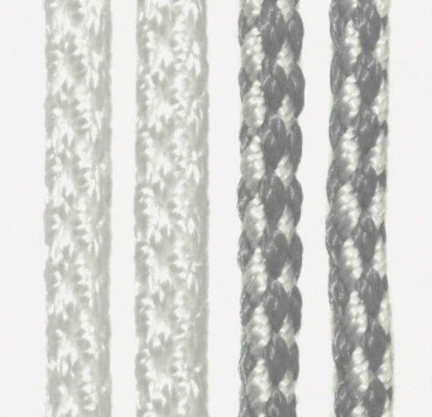 Arisol KORDA Türvorhang – 60 × 190 cm, Weiß/Grau