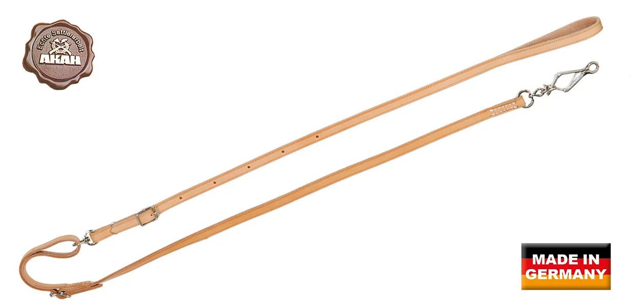 AKAH Umhängeleine aus Fahlleder 14 mm breit – Produktansicht
