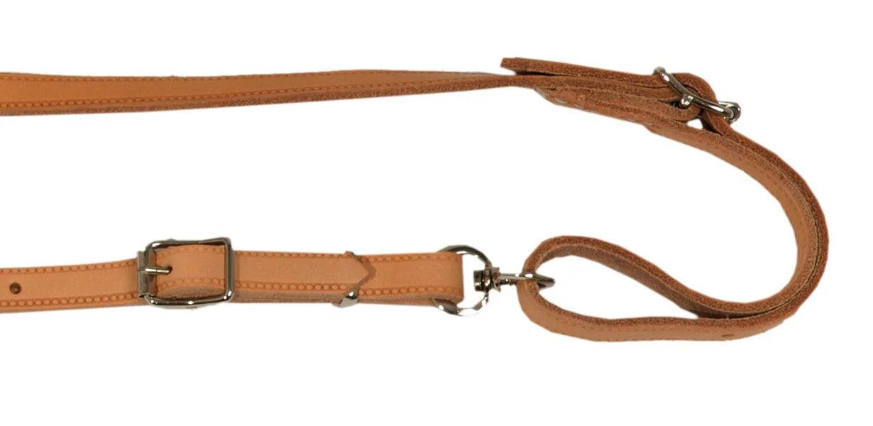 AKAH Umhängeleine aus Fahlleder 14 mm breit – Ansicht 3