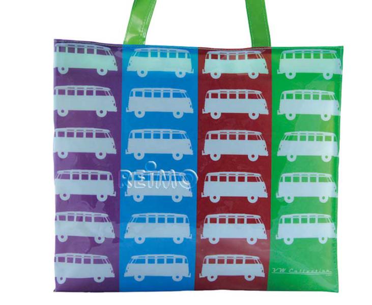 VW Collection by BRISA T1 Bulli Bus Shopper Colors -Tasche PVC - Bunt