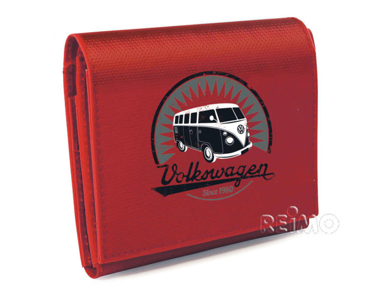 VW Collection by BRISA Geldbörse rot aus LKW-Plane