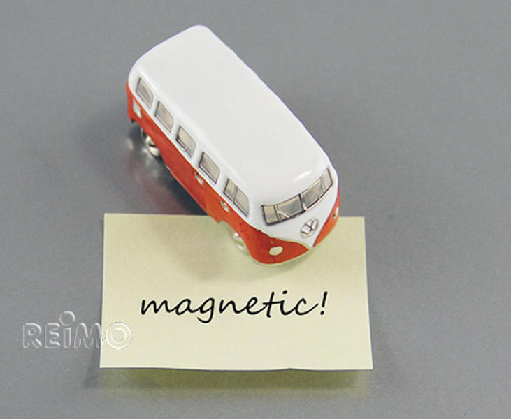VW Collection by BRISA T1 Bulli 3D-Dekomagnet – Orange