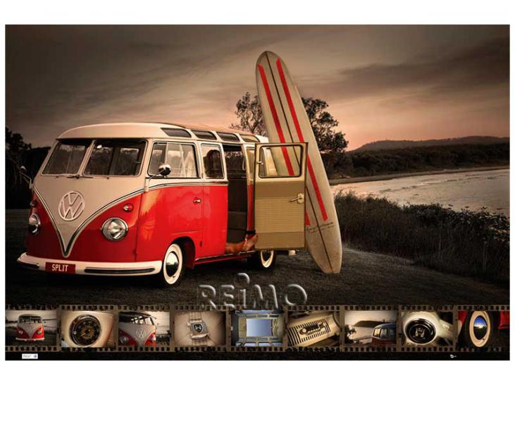 VW Collection by BRISA VW Bus Surfboard Dekoposter – 20 Stück, 91,5 × 61 cm