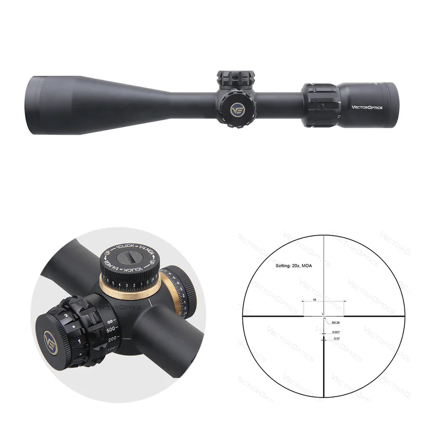 VectorOpticsVector Optics SCOL - 44 Paragon 4 - 20x50 - Black Raptor