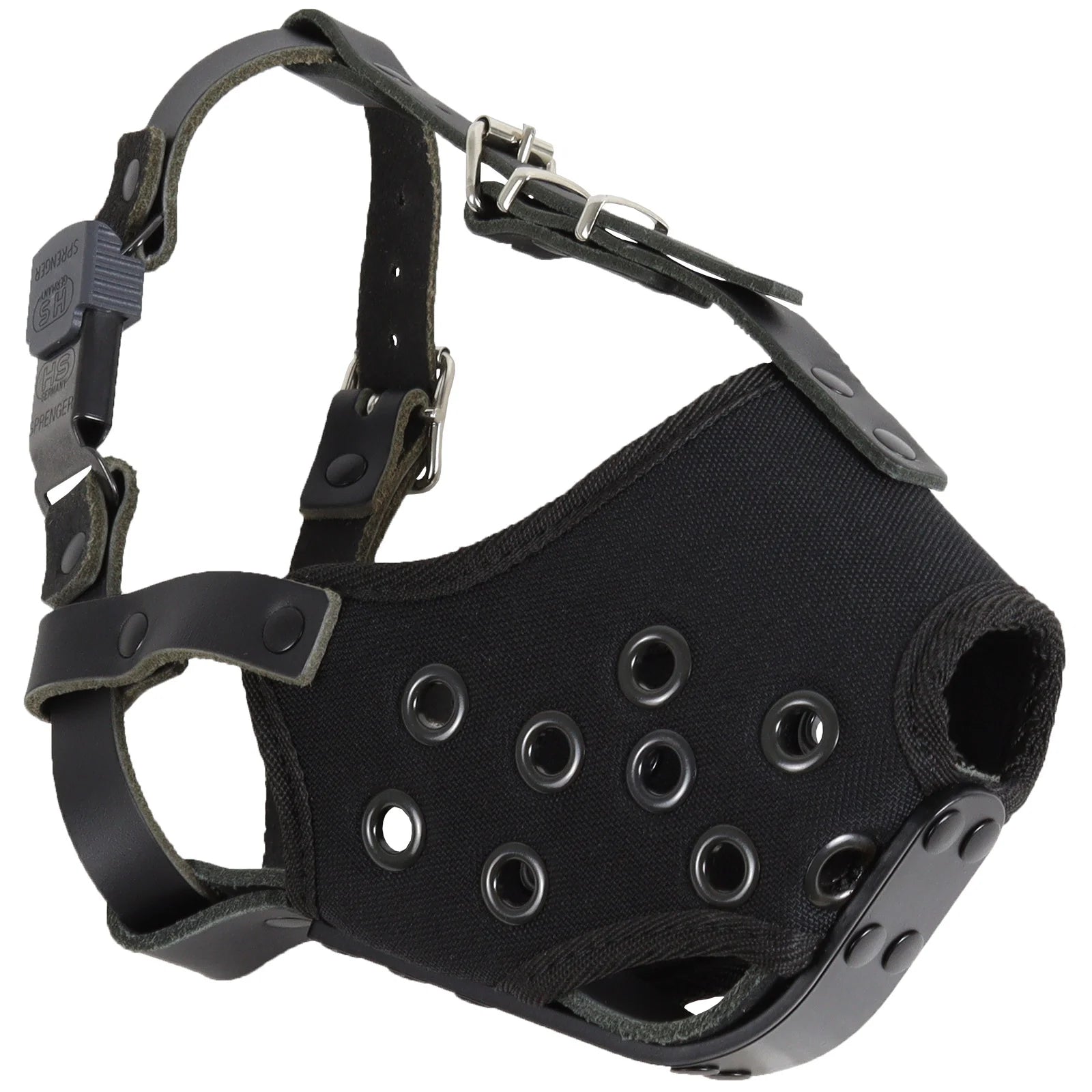 AKAH Maulkorb Quasi aus Cordura mit Aluminiumsch Gr. 8-10 – Produktansicht