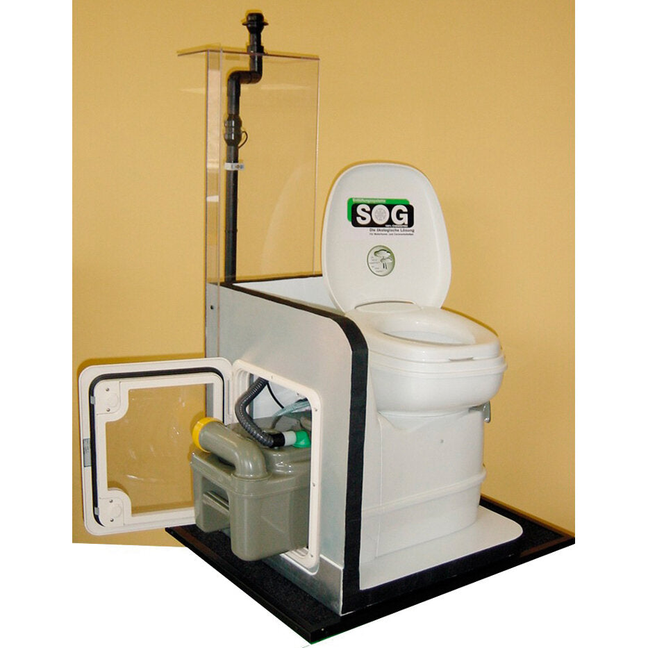 Elektrische WC-Entlüftung für C220, Türvariante schwarz