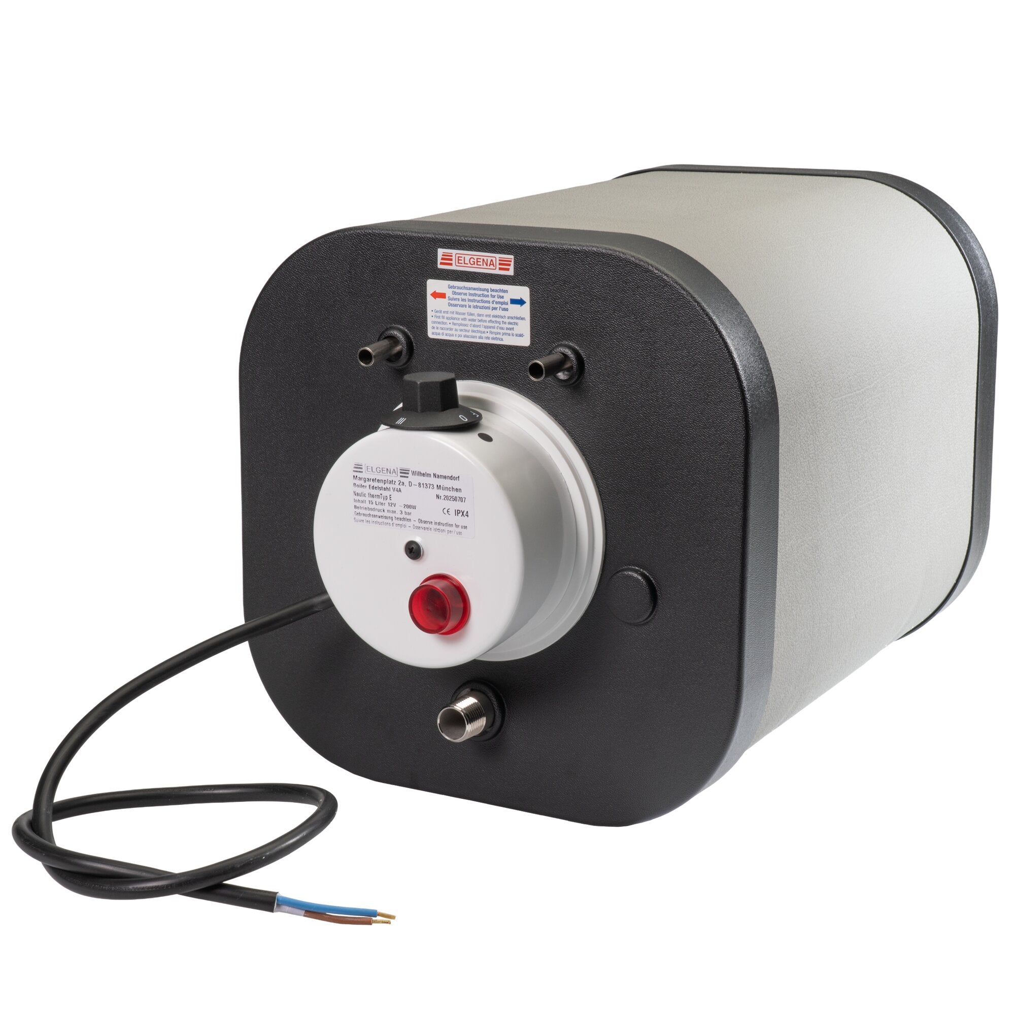 Druckfeste Warmwassersysteme, 6 l, 12 V, Nautic Compact
