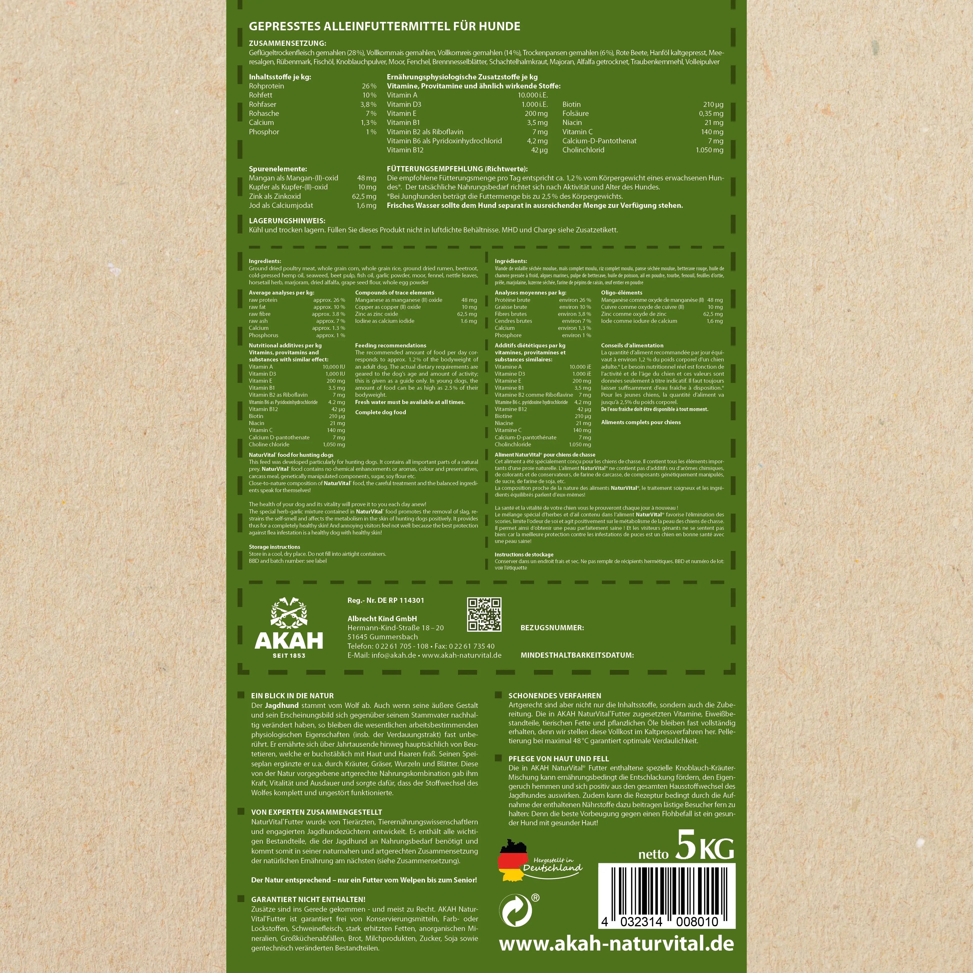 AKAH NaturVital Premium Hundefutter – Ansicht 4