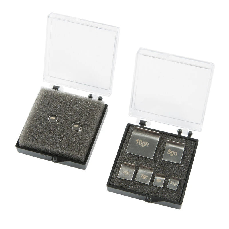 RCBS Standard Scale Check Weight Set 98991 mit acht Prüfgewichten in zwei Kunststoffboxen