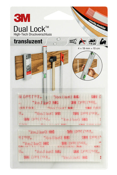 3M Dual Lock Druckverschluss – 4 Streifen à 10 × 1,9 cm