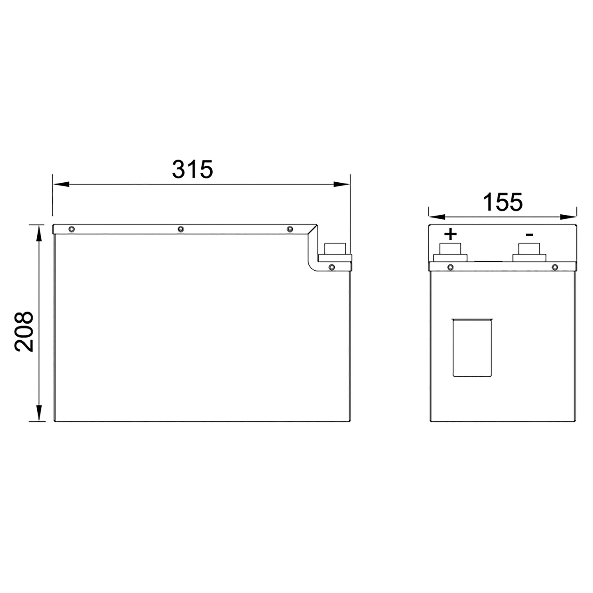 Lithium Batterie Polar Untersitz, 540 Ah