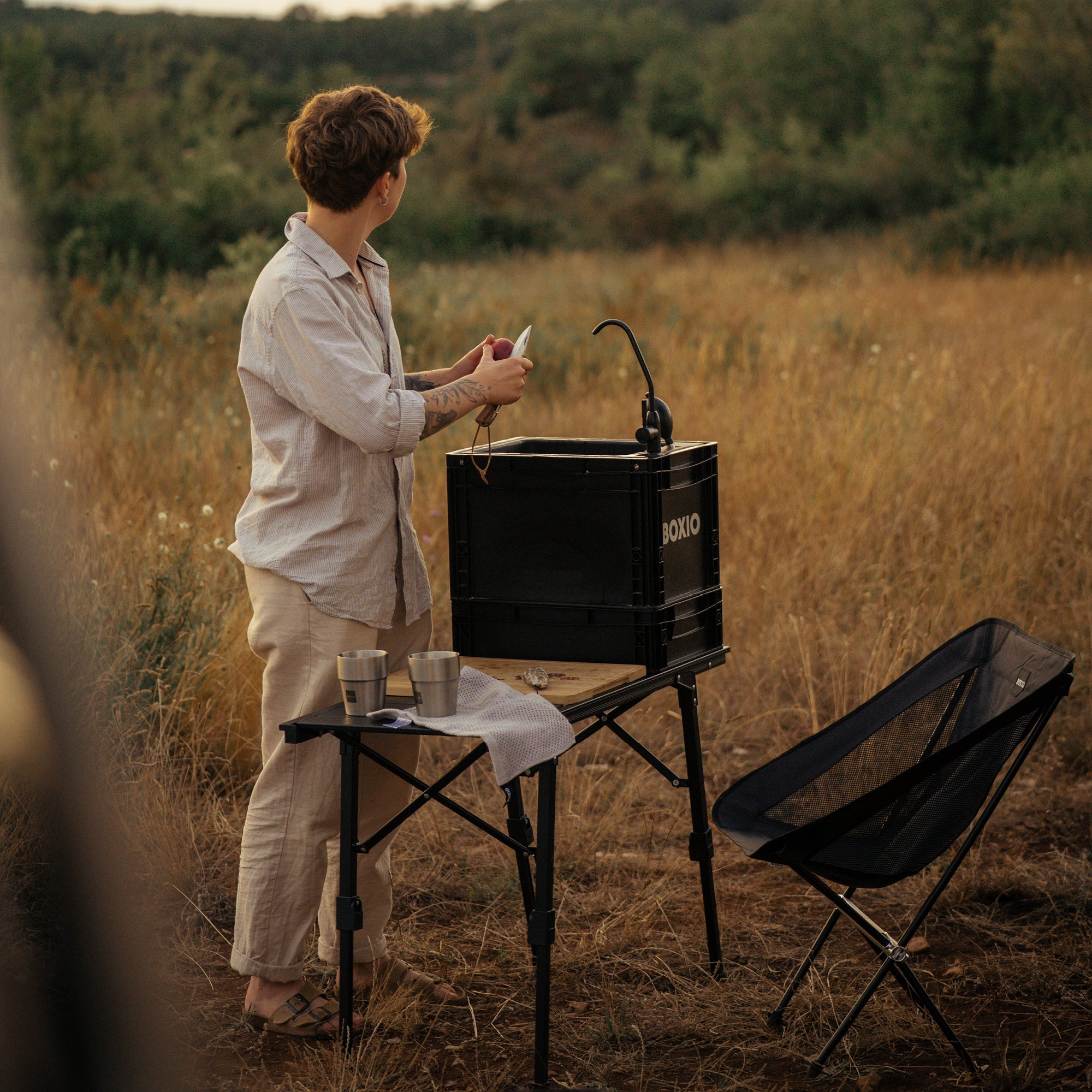 4er-Set BOXIO CHAIR I Campingstuhl-Set in SOLO – Produktansicht 15