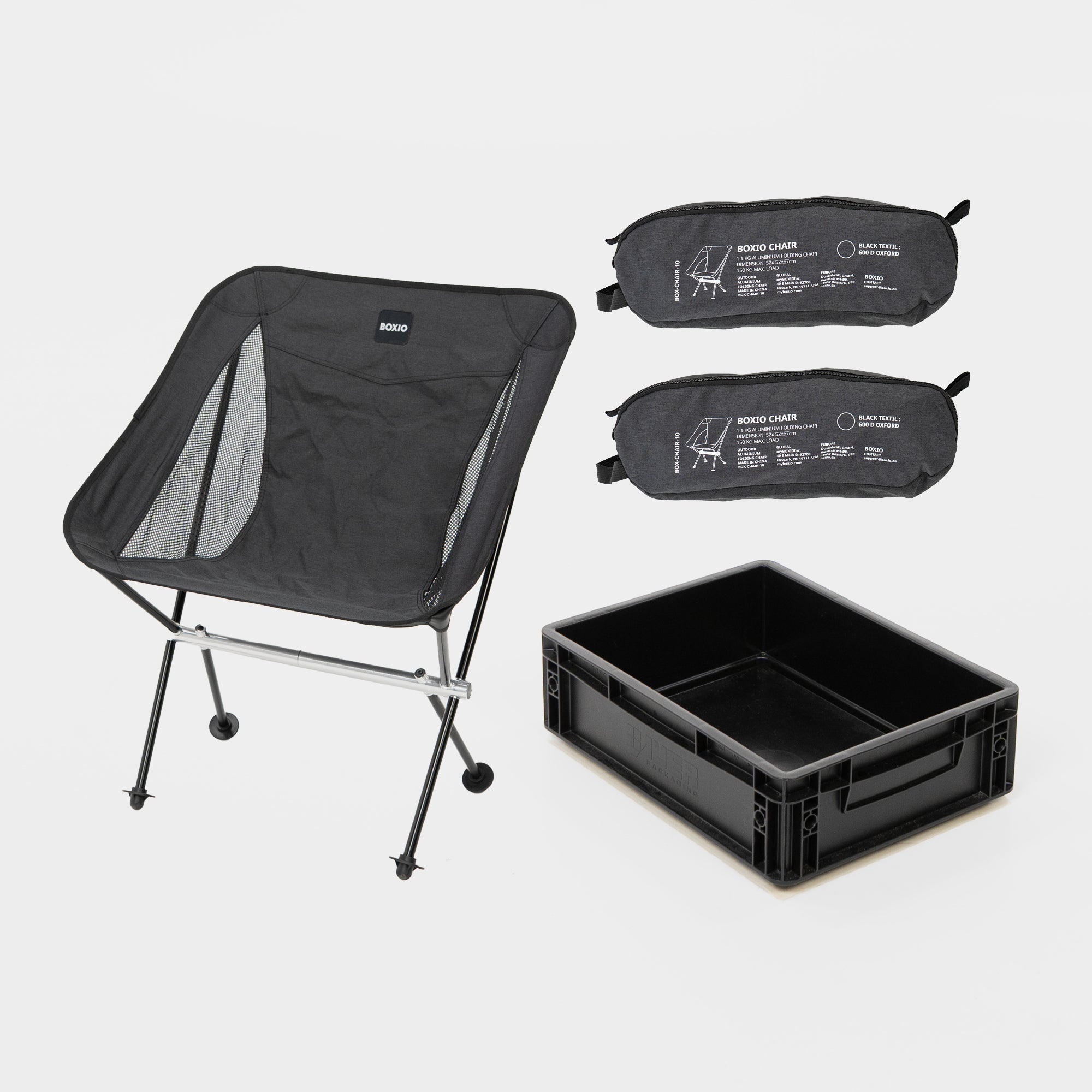 2er-Set BOXIO CHAIR I Campingstuhl-Set in SOLO UP – Produktansicht 1