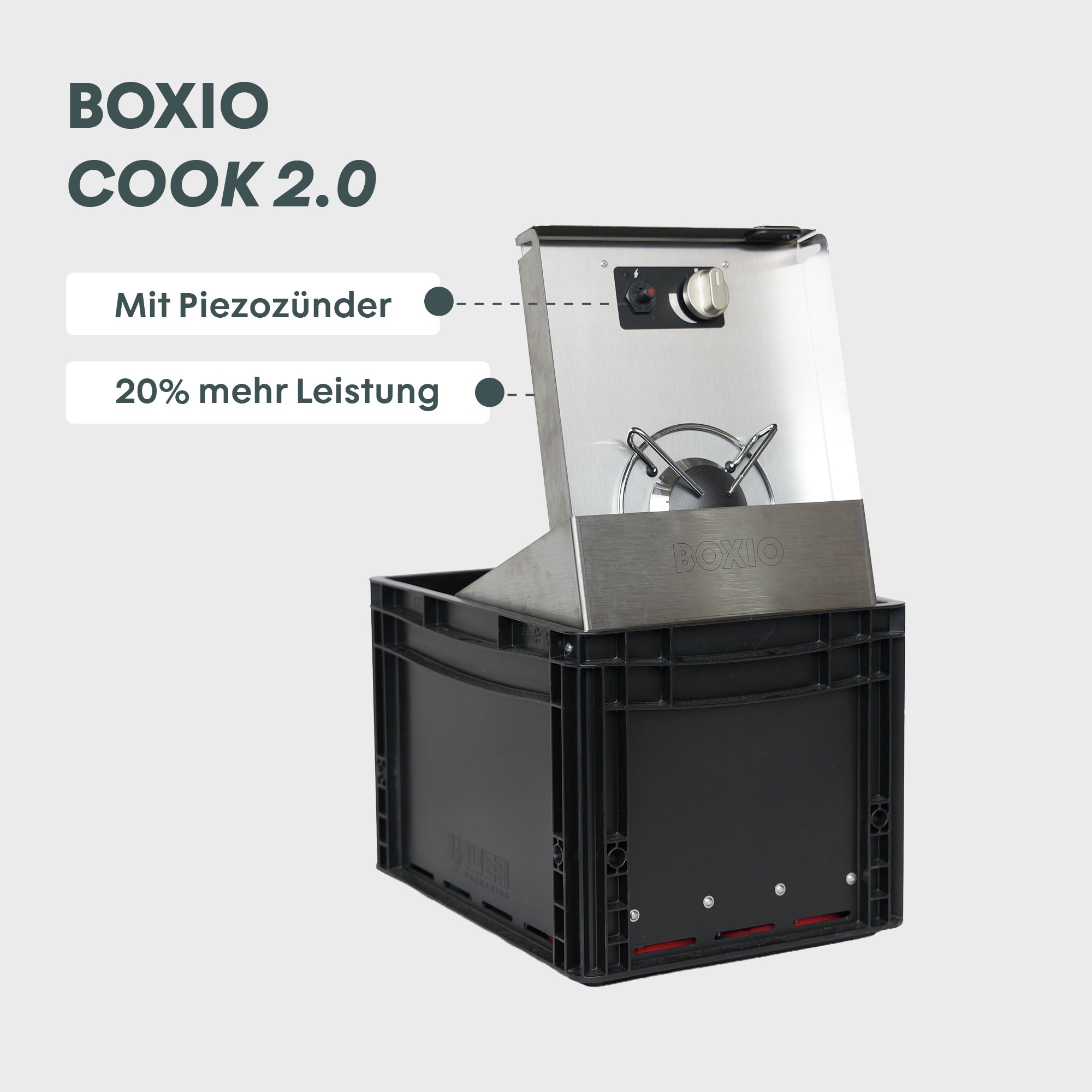 BOXIO COOK 2.0 | Camping Gaskocher – Produktansicht 2