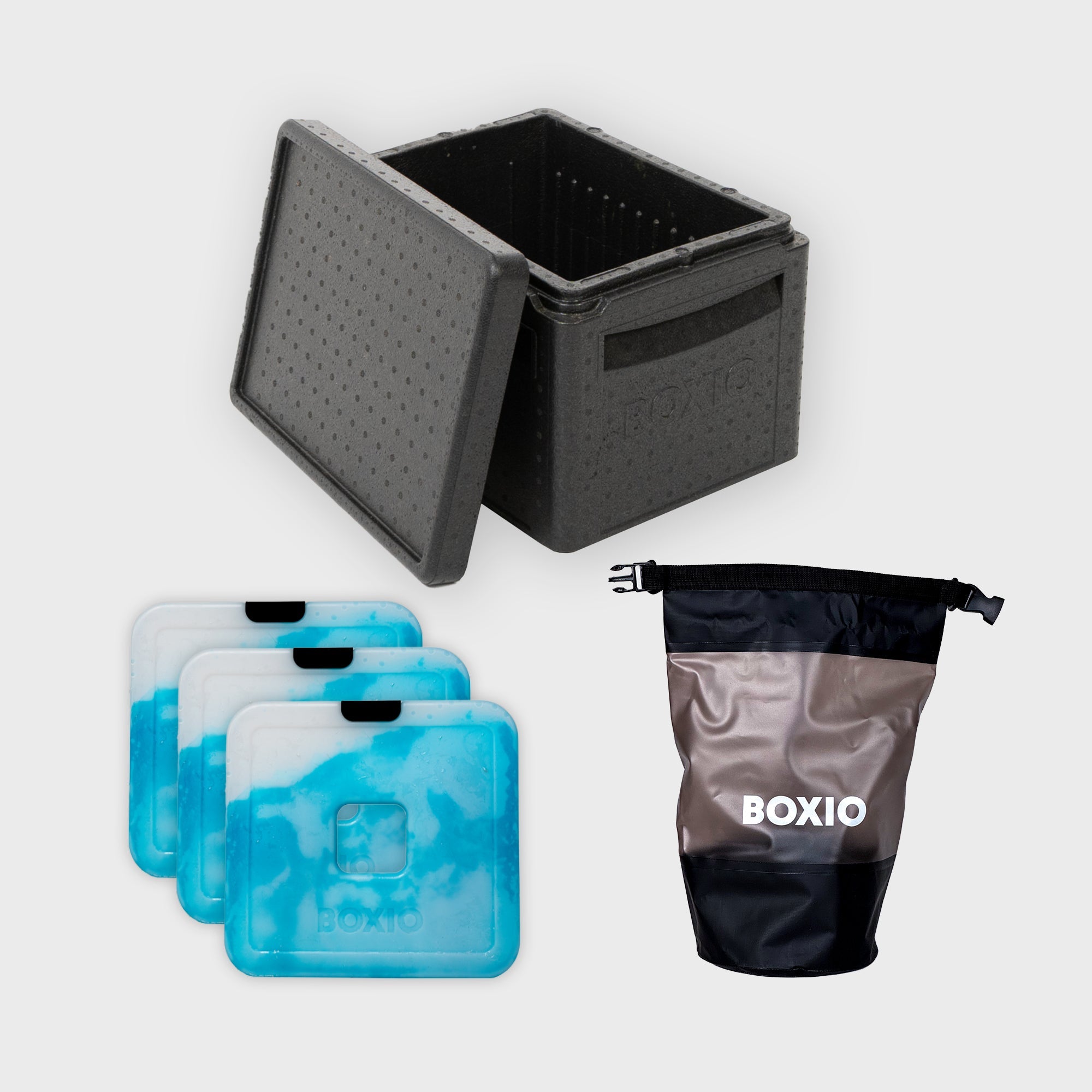 BOXIO - COOL PLUS | Passive Kühlbox mit Kühlakkus – Produktansicht 1