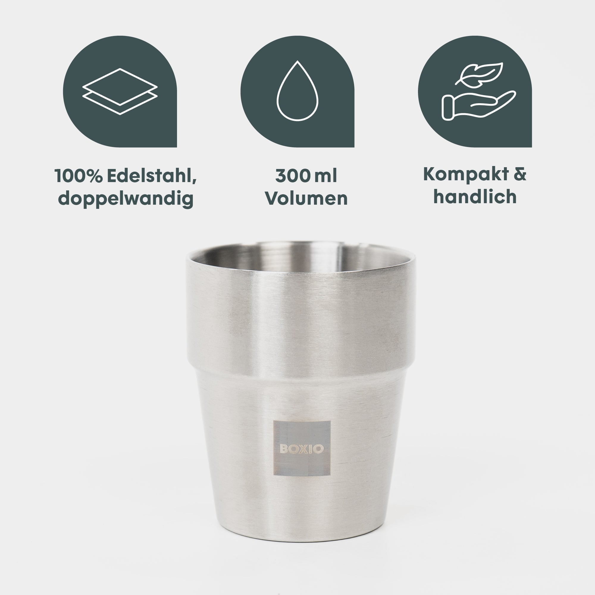 Edelstahlbecher | BOXIO CUP – Produktansicht 2
