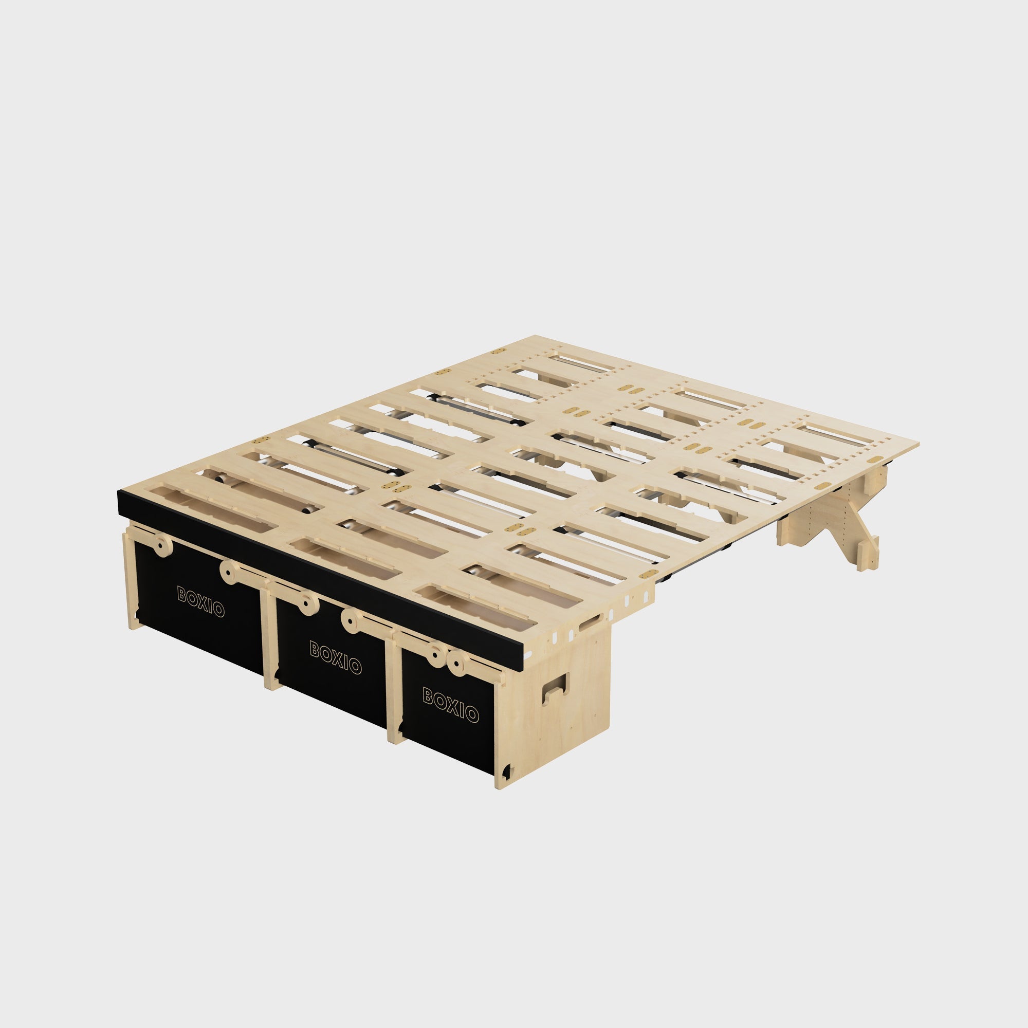 BOXIO RACK BOX + BED BUNDLE XXL I Modulare Campingbox – Produktansicht 1
