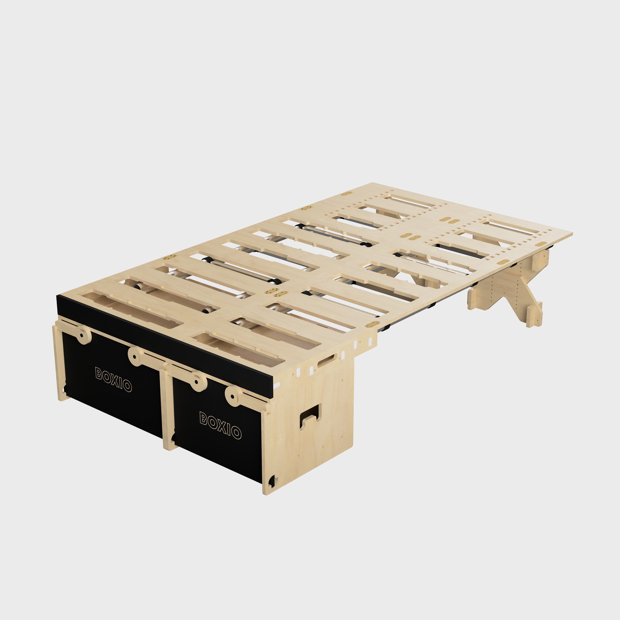 BOXIO RACK BOX + BED L I Modulare Campingbox – Produktansicht 1