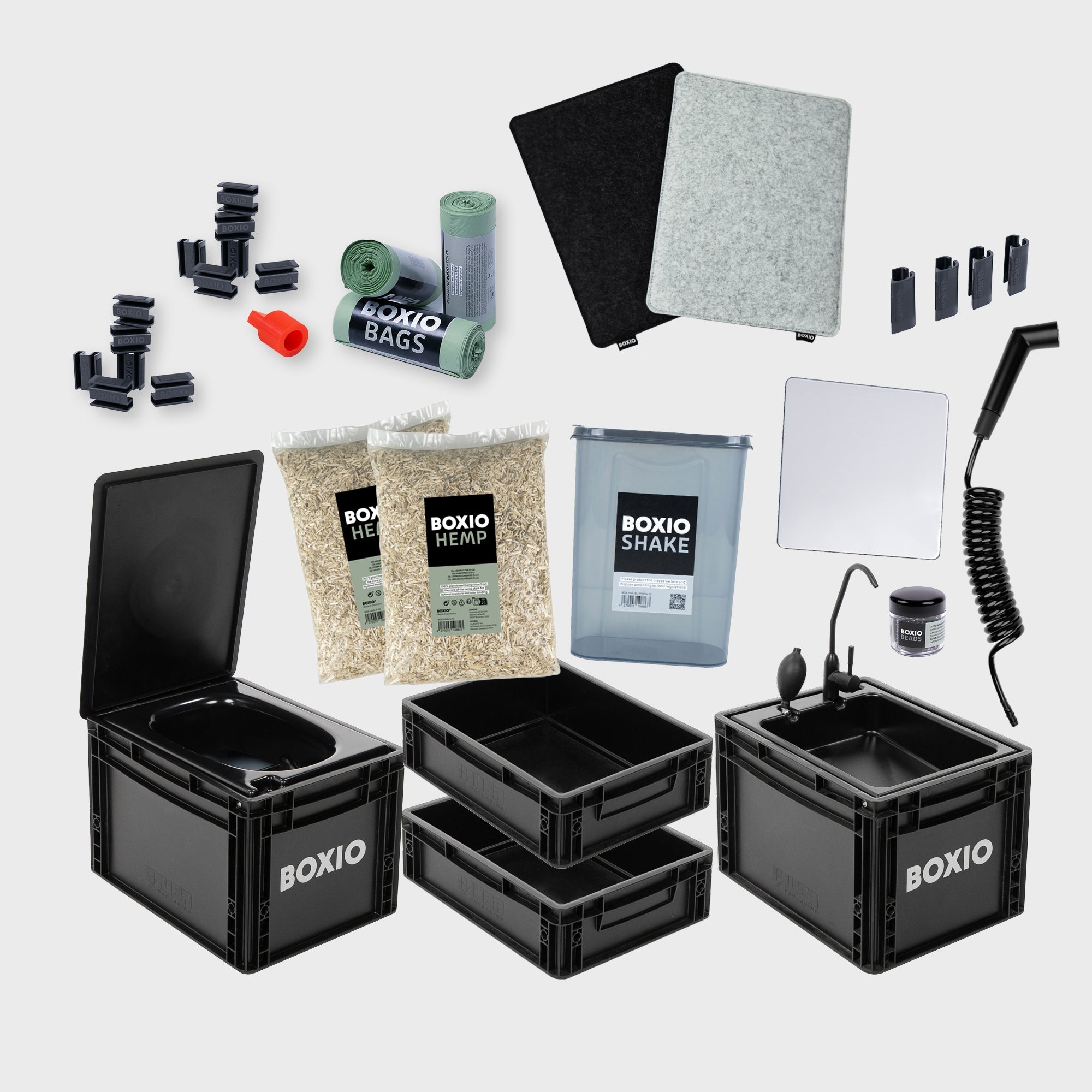BOXIO SANITARY | Mobiles Badezimmer – Produktansicht 1