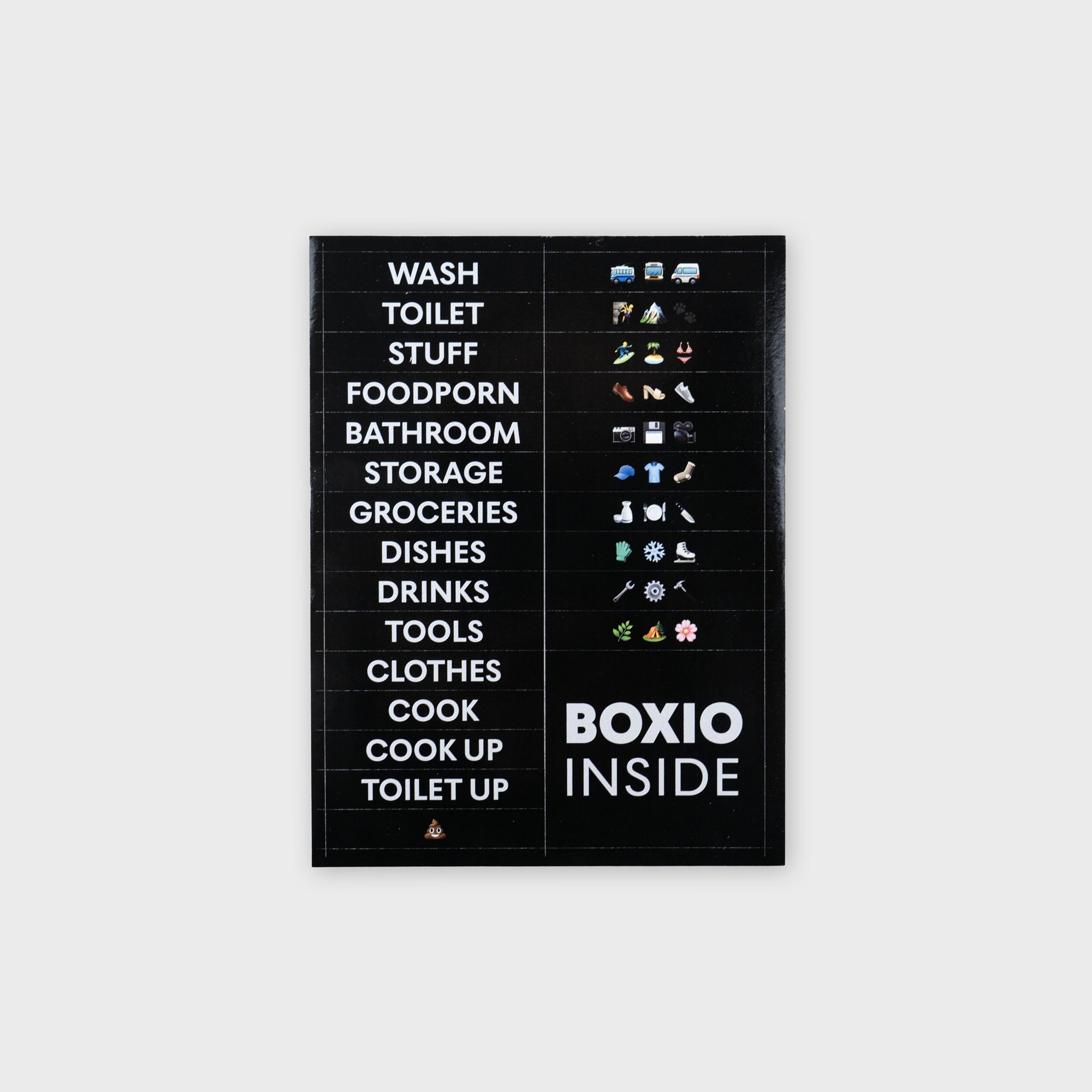 BOXIO - STICKERS | Aufkleber – Produktansicht 1