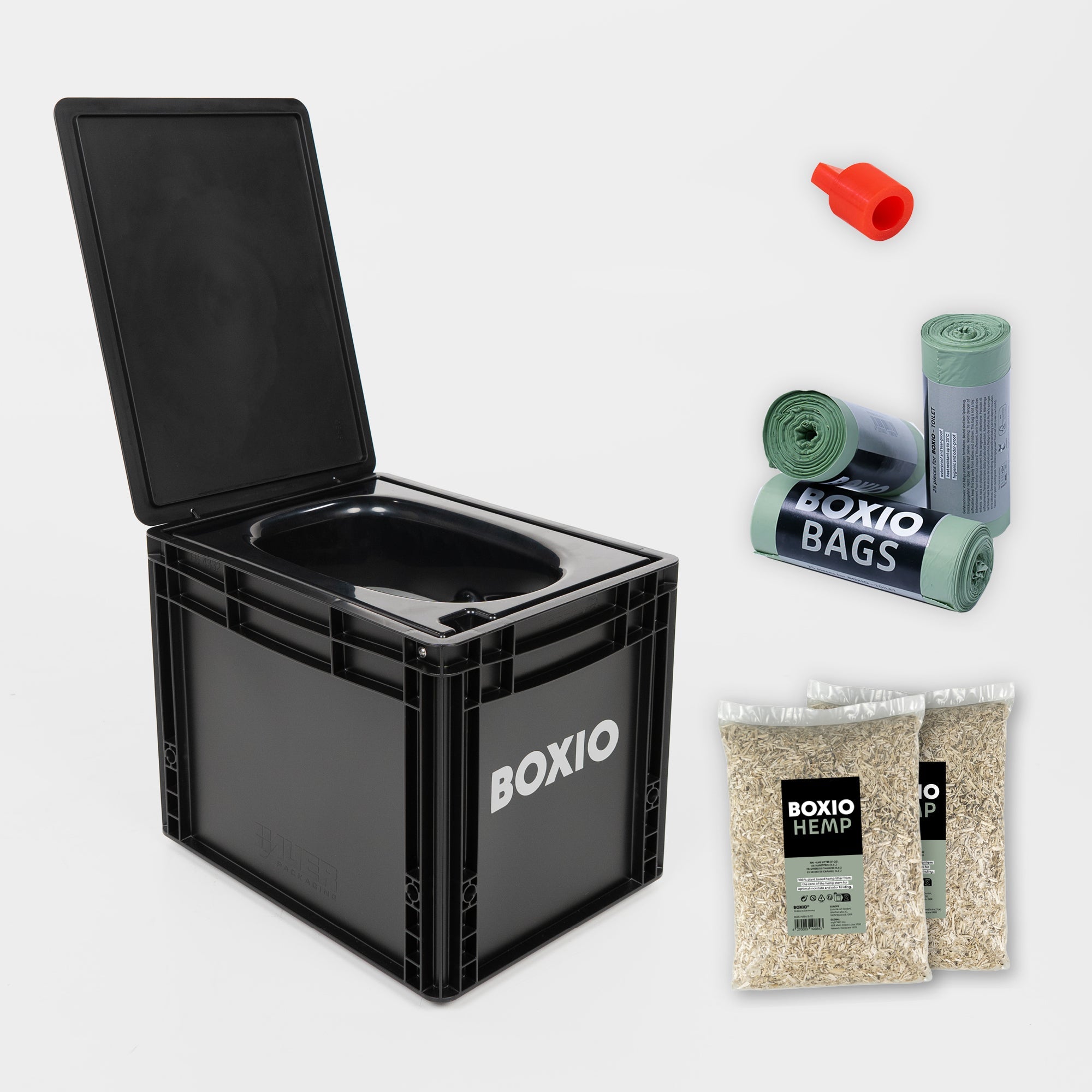 BOXIO TOILET XL PLUS | Trockentrenntoilette mit Starter-Set – Produktansicht 1