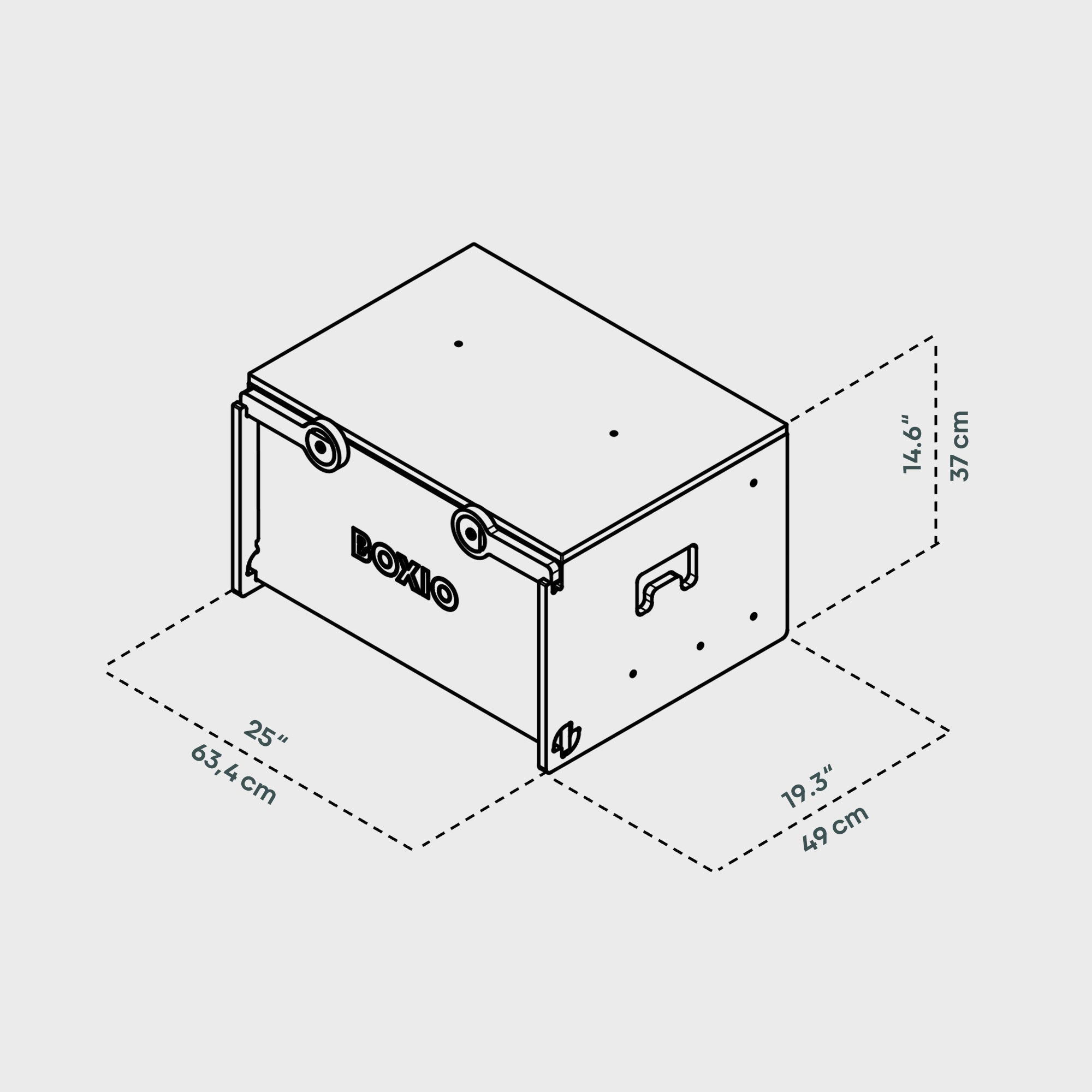 BOXIO RACK BOX L I Modulare Campingbox – Produktansicht 2