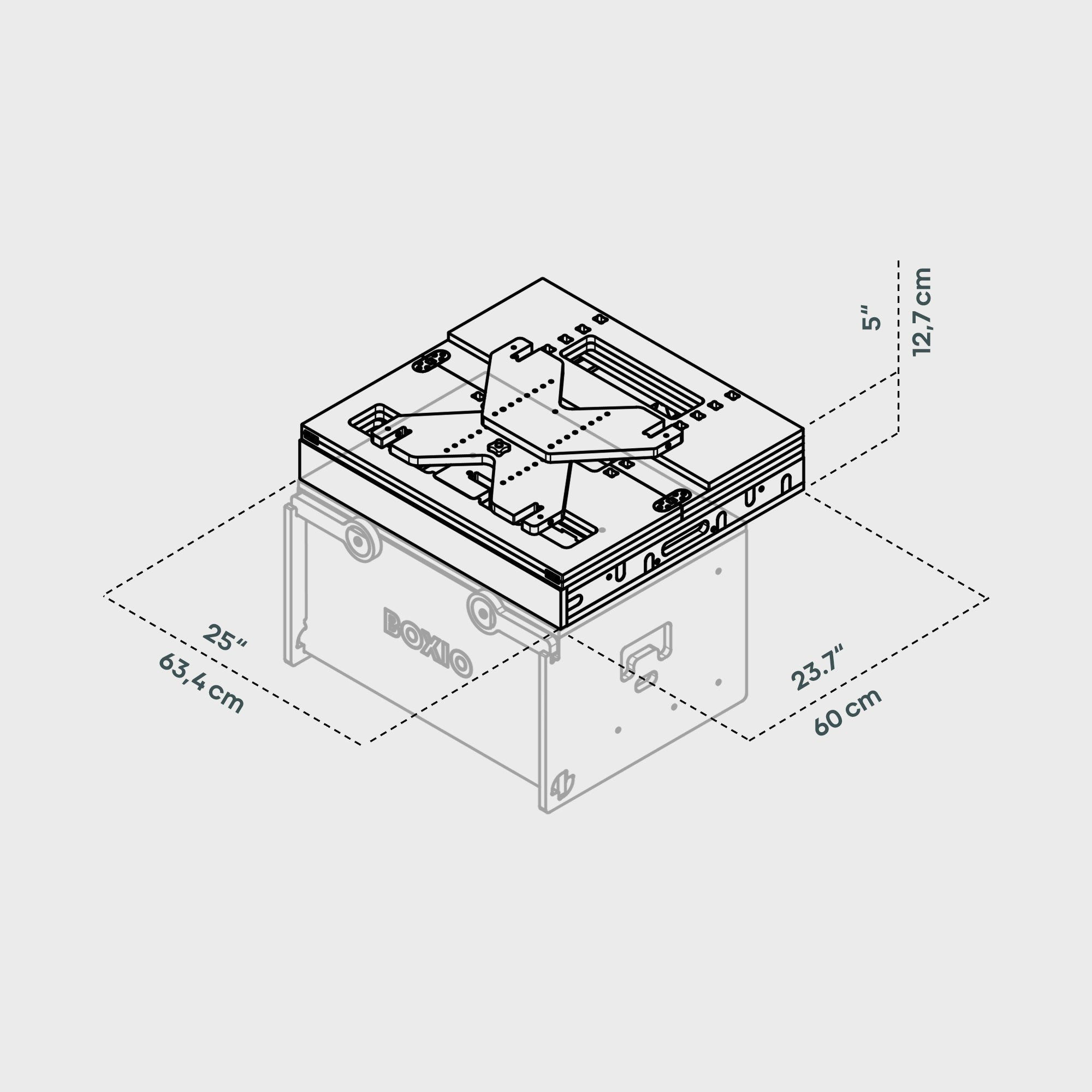 BOXIO RACK BED L I Modulares Campingbett – Produktansicht 3