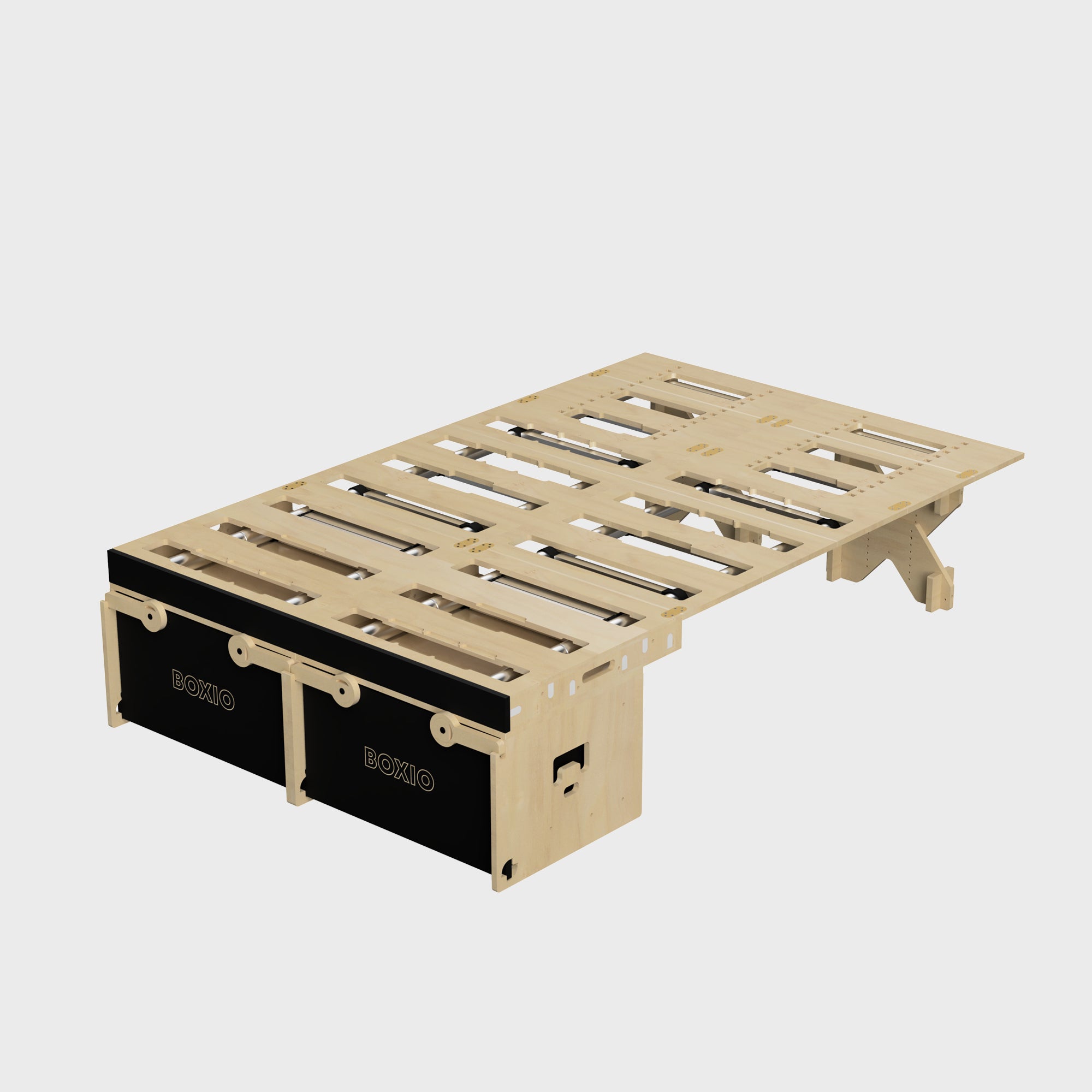 BOXIO RACK BOX + BED BUNDLE XL I Modulare Campingbox – Produktansicht 1