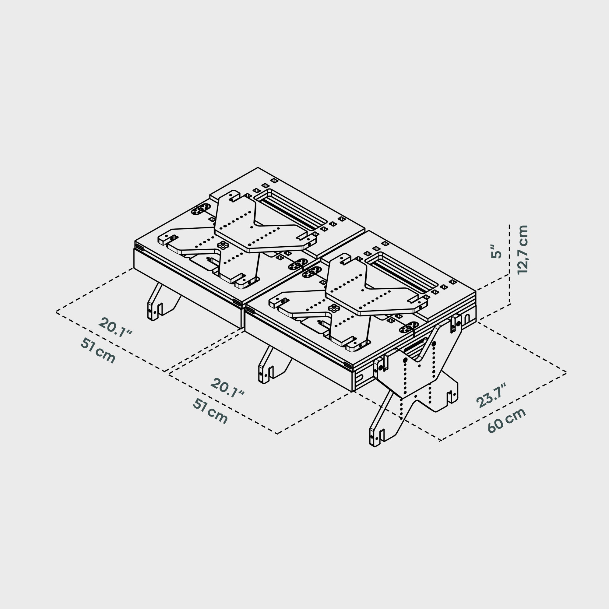BOXIO RACK BED BUNDLE M I Modulares Campingbett – Produktansicht 4
