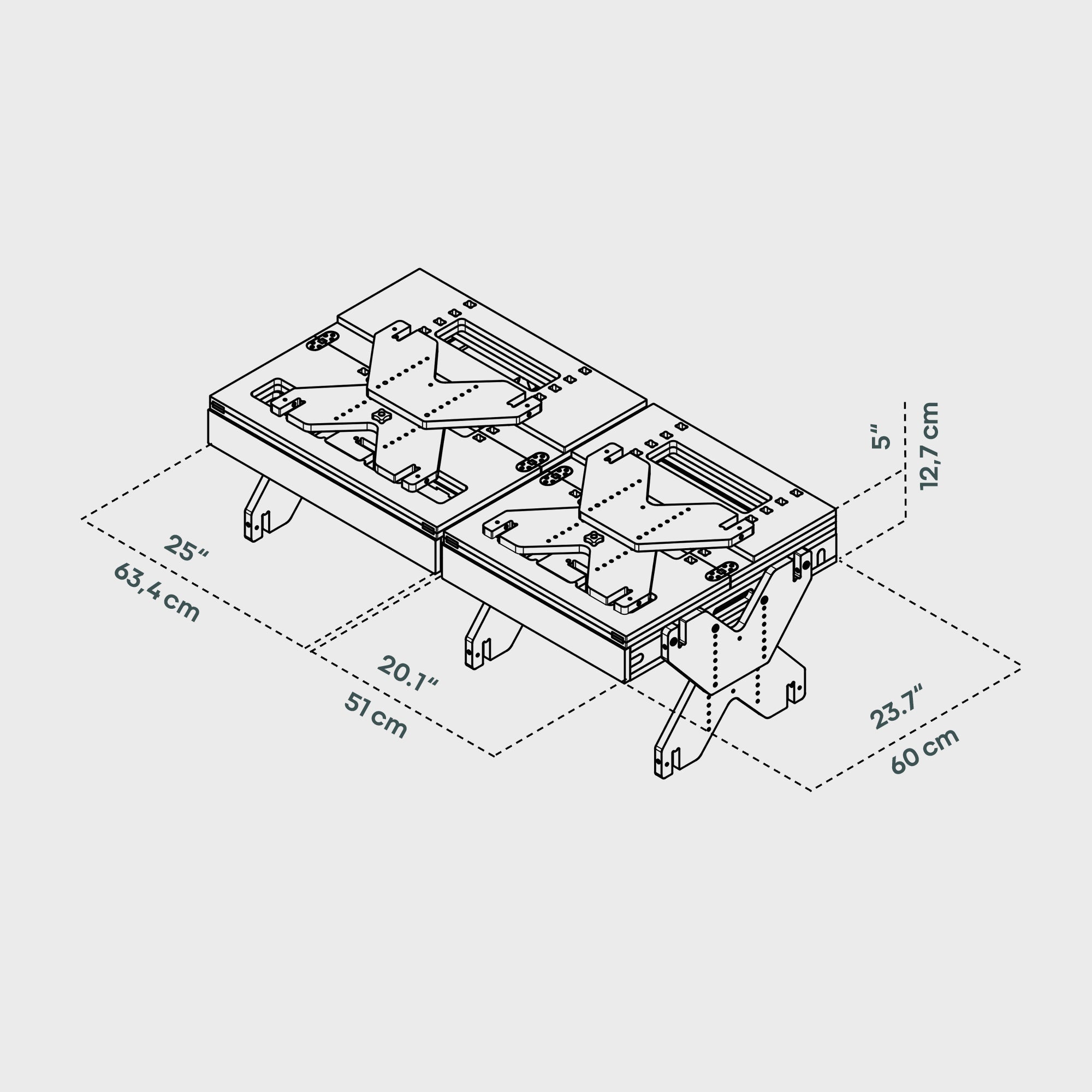 BOXIO RACK BED BUNDLE L I Modulares Campingbett – Produktansicht 4