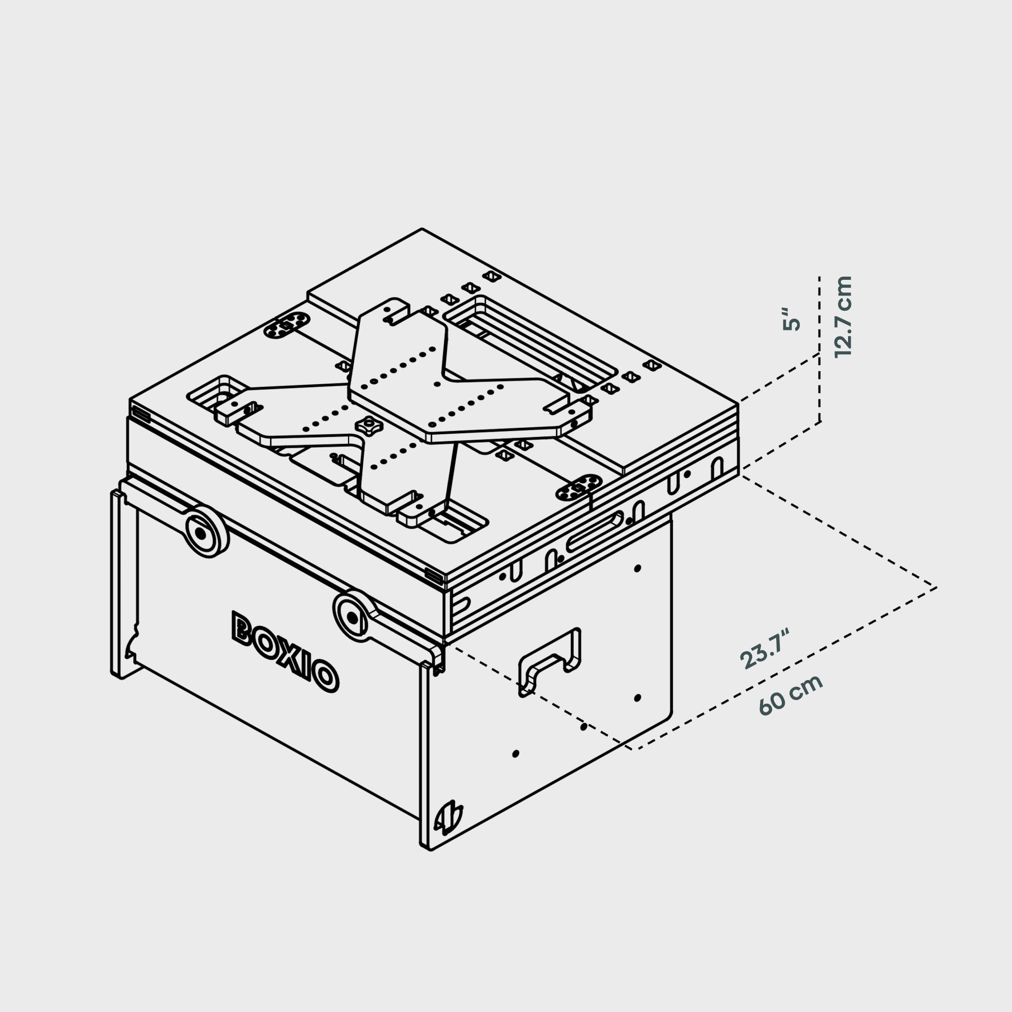 BOXIO RACK BOX + BED BUNDLE S I Modulare Campingbox – Produktansicht 4