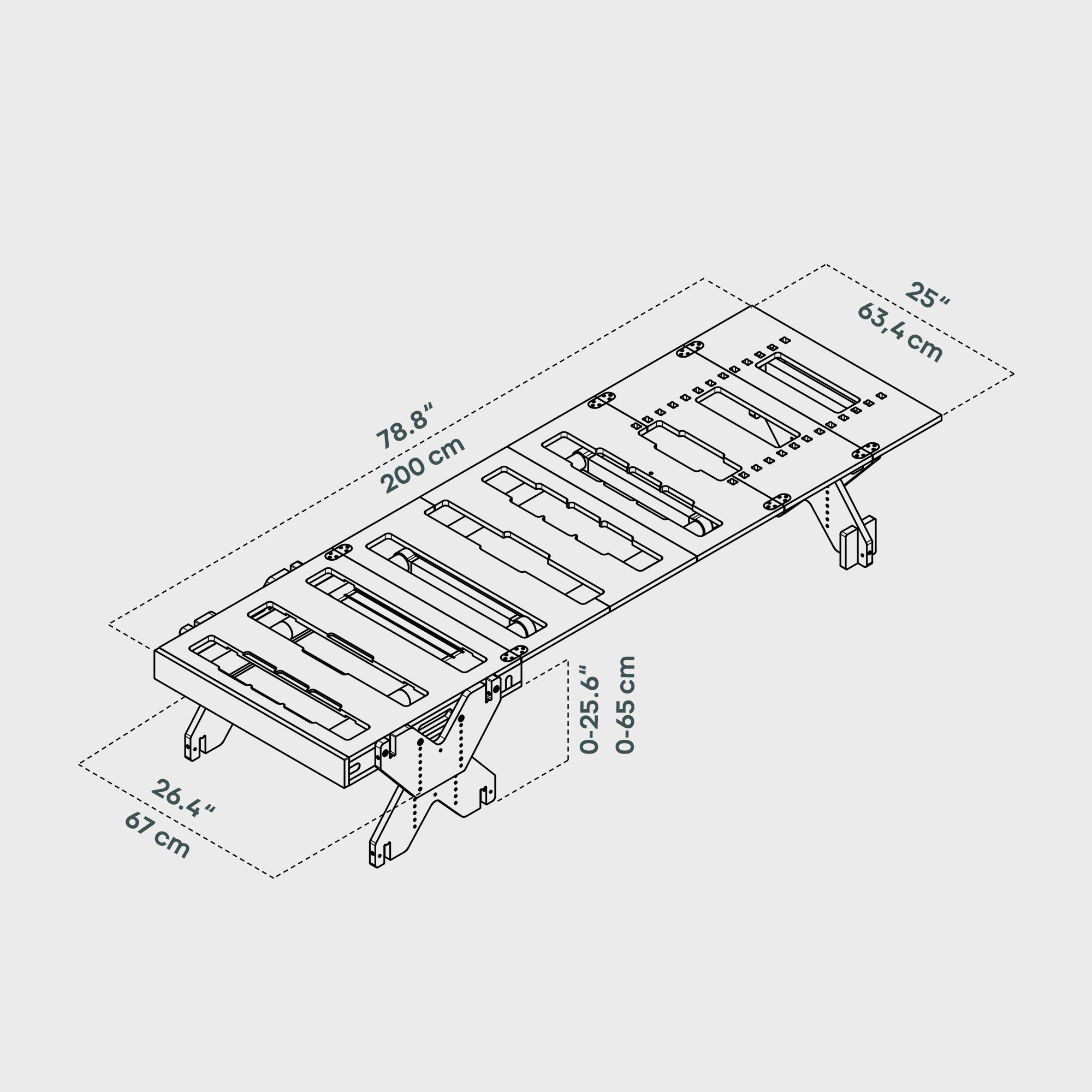 BOXIO RACK BED BUNDLE S I Modulares Campingbett – Produktansicht 3