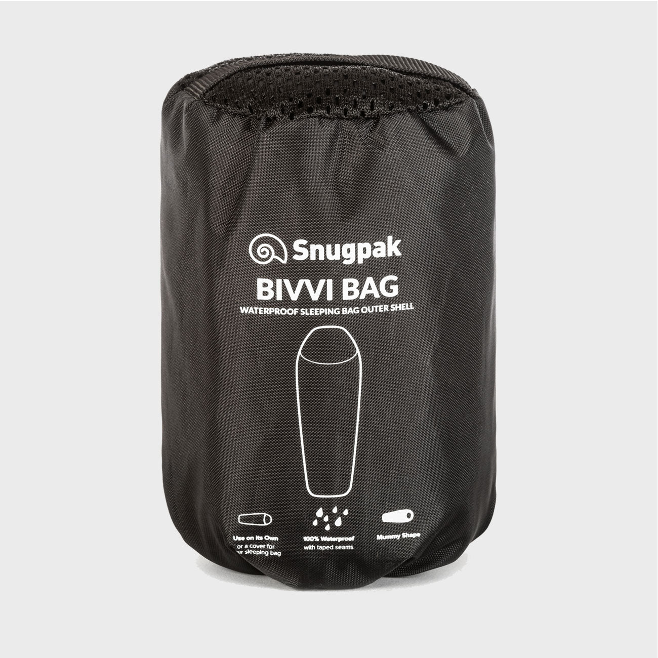 Snugpak Bivvi Bag WGTE Black kompakt im Packsack