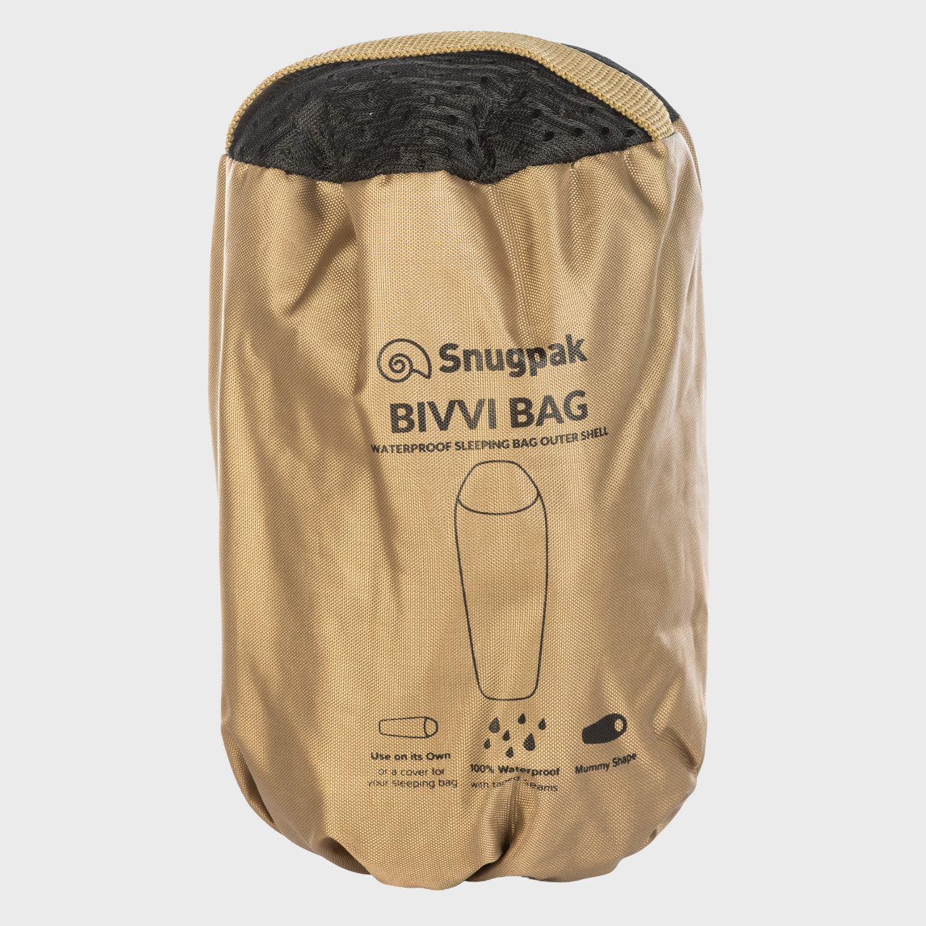 Snugpak Bivvi Bag WGTE Coyote kompakt im Packsack