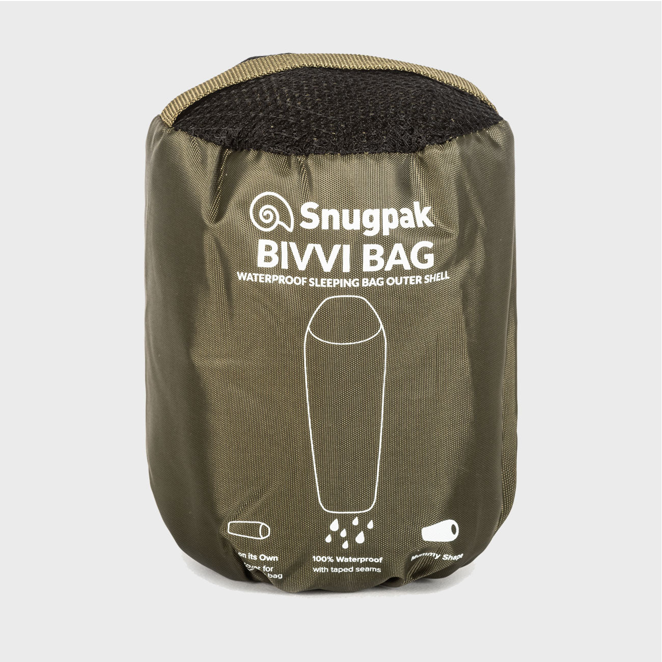 Snugpak Bivvi Bag WGTE Olive kompakt im Packsack