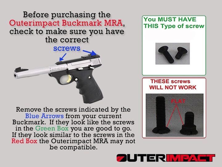 Outerimpact Red Dot Adapter Browning Buck Mark Produktbild 5