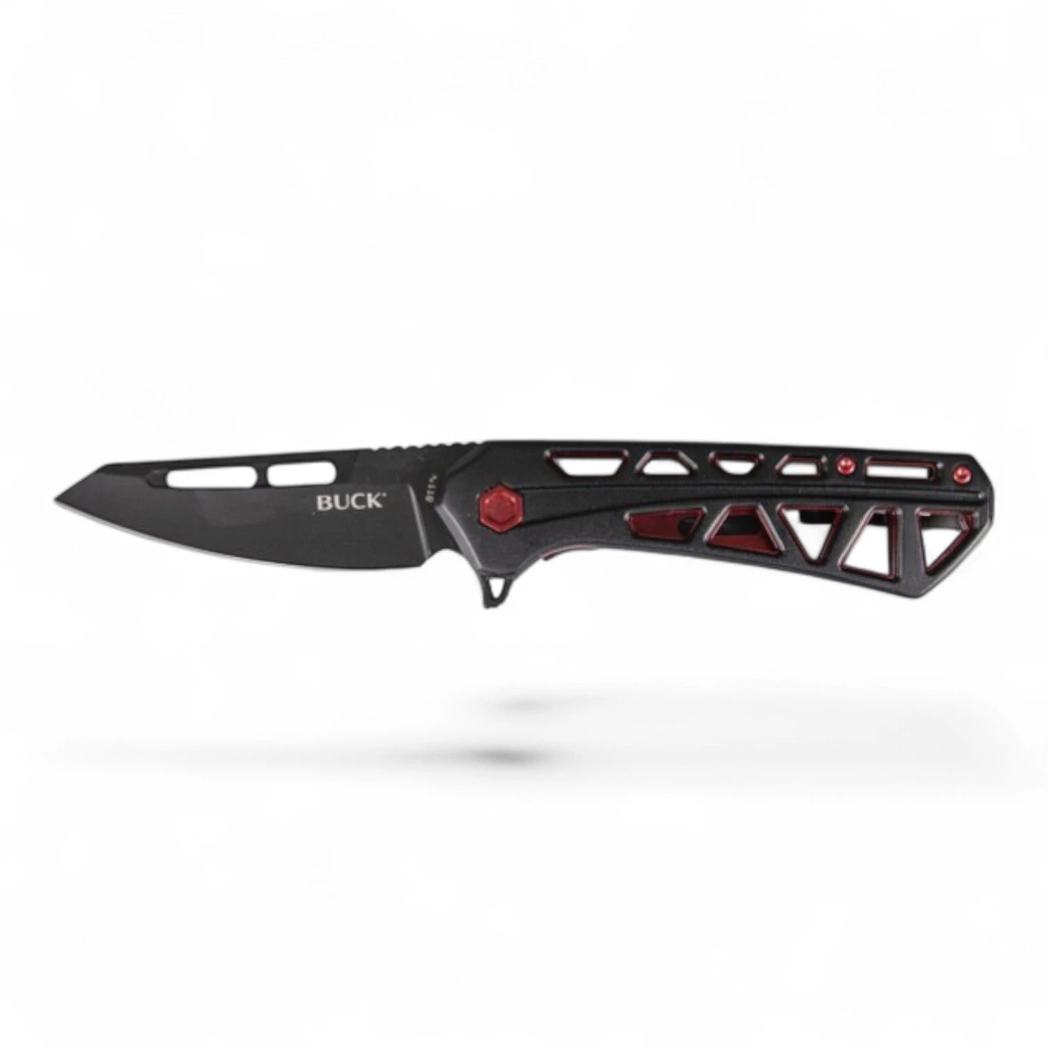 BuckBuck 811 Trace Ops – Taktisches Taschenmesser mit Tanto - Klinge - Black Raptor