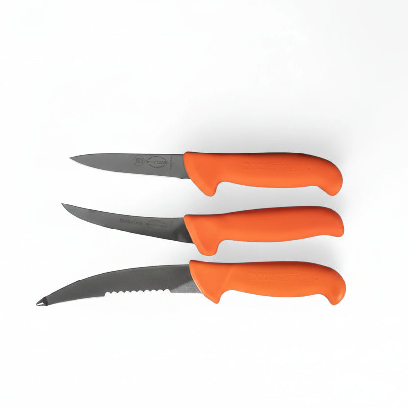 Friedr. Dick GmbHDick Ergogrip Outdoor Messerset – 3 Profi - Messer für Wildkammer - Black Raptor